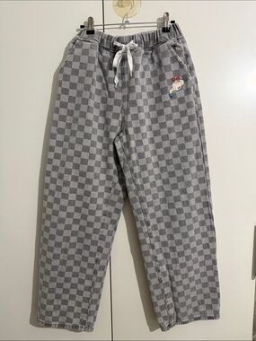 UNIFREE limited edition Wide Leg Checkerboard pants - large (fits smaller )